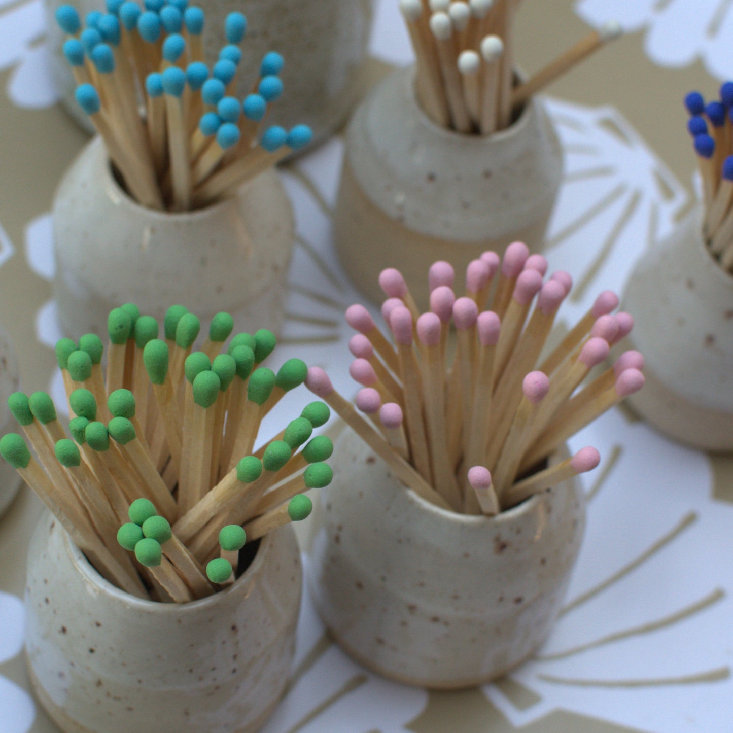 Ceramic Match Pots & Matches