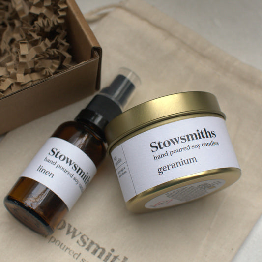 Candle and Room Mist Travel Gift Set